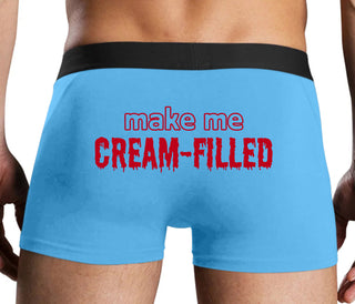Make Me Cream Filled - Blue Boxer Brief