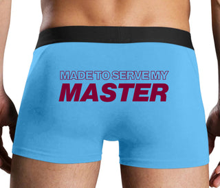 Made To Serve My Master - Blue Boxer Brief