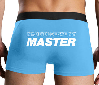 Made To Serve My Master - Blue Boxer Brief