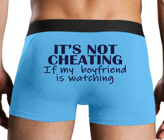 It’s Not Cheating If My Boyfriend Watches - Blue Boxer Brief