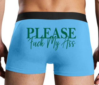 Please Fuck My Ass - Blue Boxer Brief