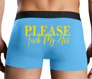 Please Fuck My Ass - Blue Boxer Brief