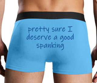 I'm Pretty Sure I Need a Good Spanking - Blue Boxer Brief