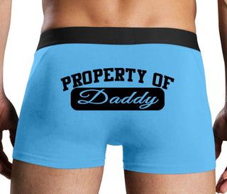 Property Of Daddy - Athletic Look - Blue Boxer Brief