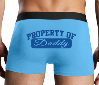 Property Of Daddy - Athletic Look - Blue Boxer Brief