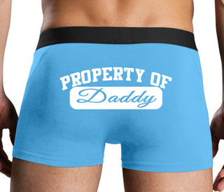 Property Of Daddy - Athletic Look - Blue Boxer Brief