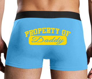 Property Of Daddy - Athletic Look - Blue Boxer Brief
