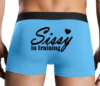 Sissy In Training - Blue Boxer Brief