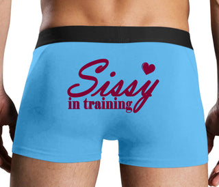 Sissy In Training - Blue Boxer Brief