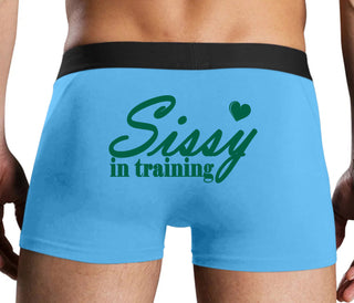 Sissy In Training - Blue Boxer Brief