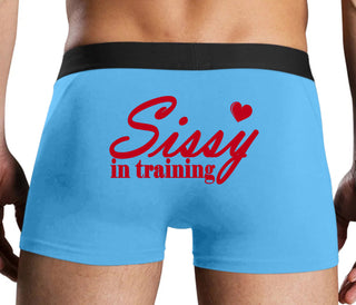 Sissy In Training - Blue Boxer Brief