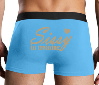Sissy In Training - Blue Boxer Brief