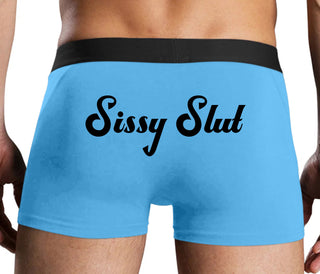Sissy Slut - Blue Boxer Brief
