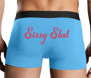 Sissy Slut - Blue Boxer Brief