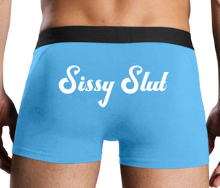 Sissy Slut - Blue Boxer Brief