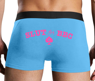 Slut For Big Black Cock - Jack Of Spades - Blue Boxer Brief