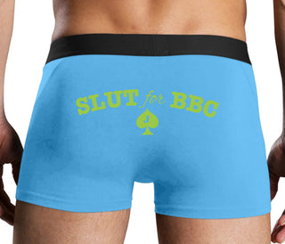 Slut For Big Black Cock - Jack Of Spades - Blue Boxer Brief