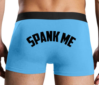 Spank Me - Bold Design - Blue Boxer Brief