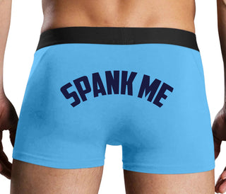 Spank Me - Bold Design - Blue Boxer Brief