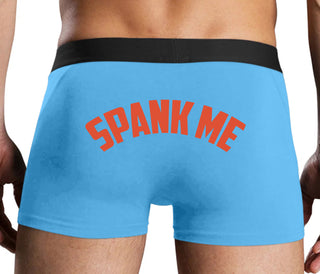 Spank Me - Bold Design - Blue Boxer Brief