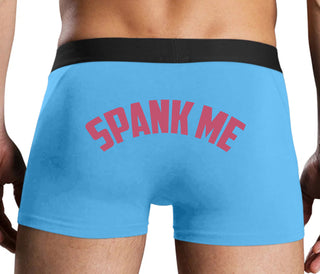 Spank Me - Bold Design - Blue Boxer Brief