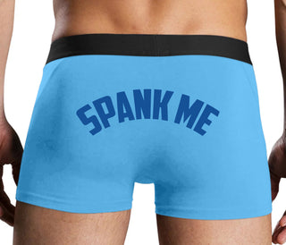 Spank Me - Bold Design - Blue Boxer Brief
