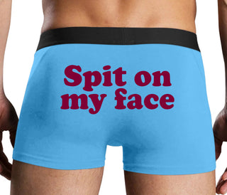 Spit On My Face - Blue Boxer Brief
