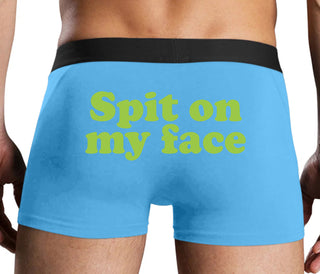 Spit On My Face - Blue Boxer Brief