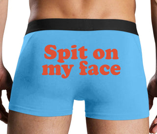 Spit On My Face - Blue Boxer Brief