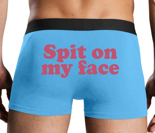 Spit On My Face - Blue Boxer Brief