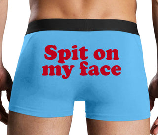Spit On My Face - Blue Boxer Brief