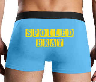 Spoiled Brat - Block Design - Blue Boxer Brief