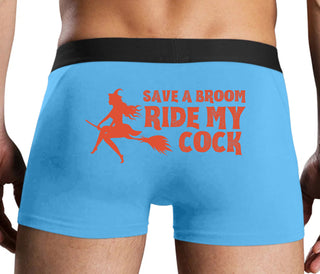 Save A Broom - Ride My Cock - Blue Boxer Brief