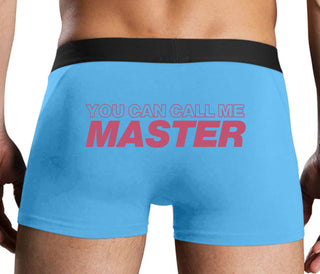 You Can Call Me Master - Blue Boxer Brief