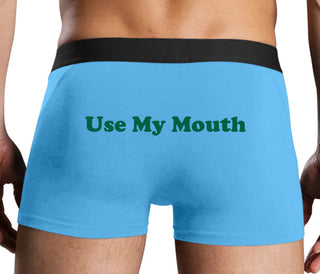 Use My Mouth - Blue Boxer Brief