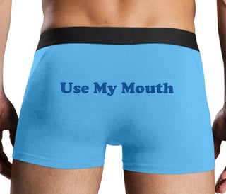 Use My Mouth - Blue Boxer Brief
