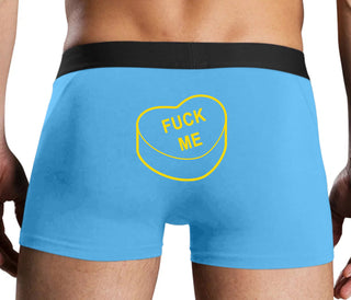 Fuck Me - Valentines Day Candy - Blue Boxer Brief