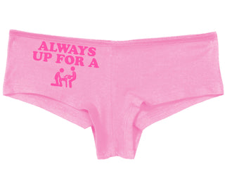 Always Up For A Threesome - Pink Boyshort