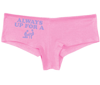 Always Up For A Threesome - Pink Boyshort