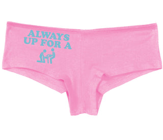 Always Up For A Threesome - Pink Boyshort