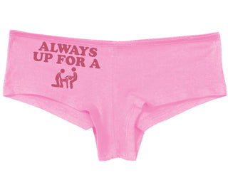 Always Up For A Threesome - Pink Boyshort