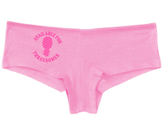 Available for Threesomes - Swinger Pineapple - Pink Boyshort