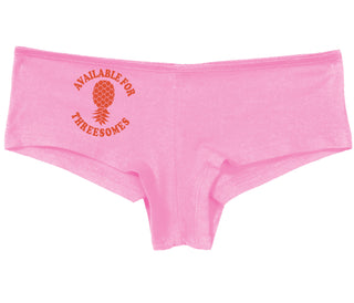 Available for Threesomes - Swinger Pineapple - Pink Boyshort