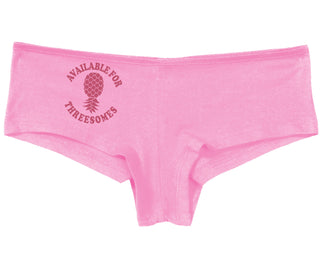 Available for Threesomes - Swinger Pineapple - Pink Boyshort