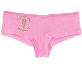 Available for Threesomes - Swinger Pineapple - Pink Boyshort