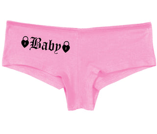 Baby Goth Look With Locks - Pink Boy Short