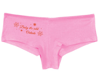 Baby It's Cold Outside - Pink Boy Short