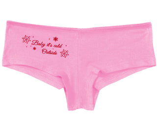 Baby It's Cold Outside - Pink Boy Short