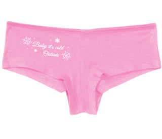 Baby It's Cold Outside - Pink Boy Short