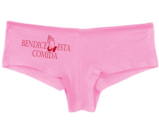 Bendice Esta Comida - Bless This Meal - Pink Boy Short